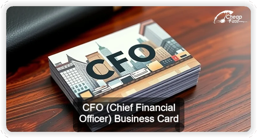 Cfo Chief Financial Officer business card design sample