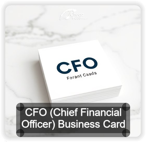 Cfo Chief Financial Officer business card design sample