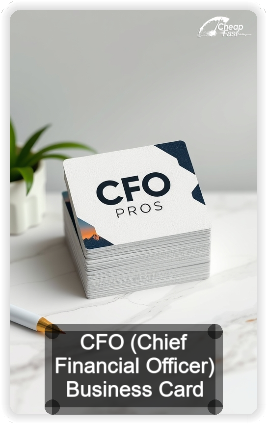 Cfo Chief Financial Officer business card design sample