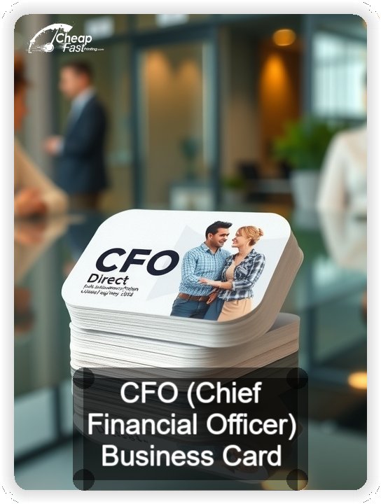 Cfo Chief Financial Officer business card design sample