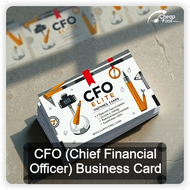 Cfo Chief Financial Officer business card design sample