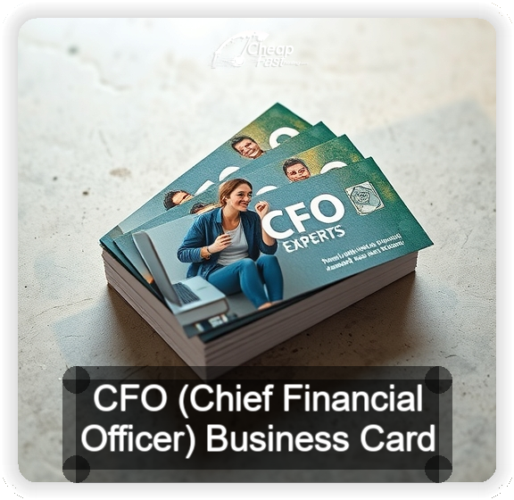 Cfo Chief Financial Officer business card design sample