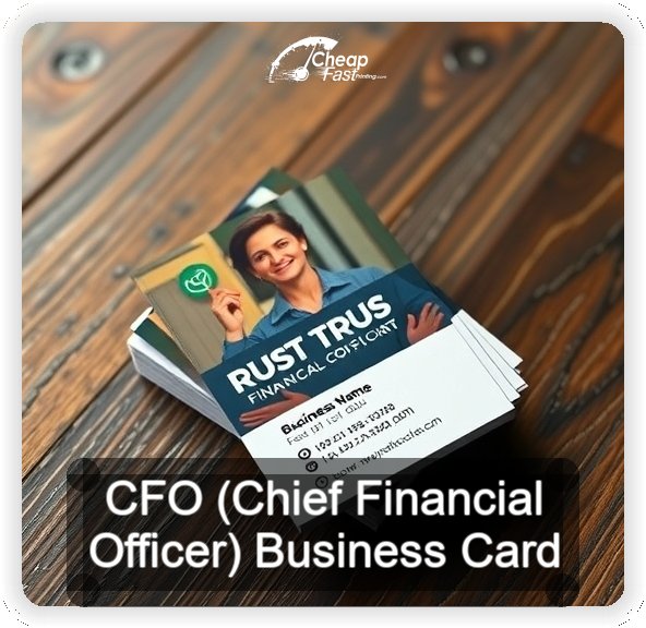 Cfo Chief Financial Officer business card design sample