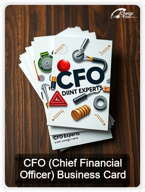 Cfo Chief Financial Officer business card design sample