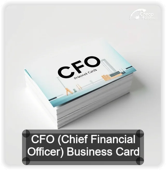 Cfo Chief Financial Officer business card design sample