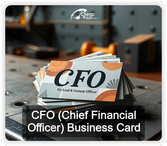 Cfo Chief Financial Officer business card design sample