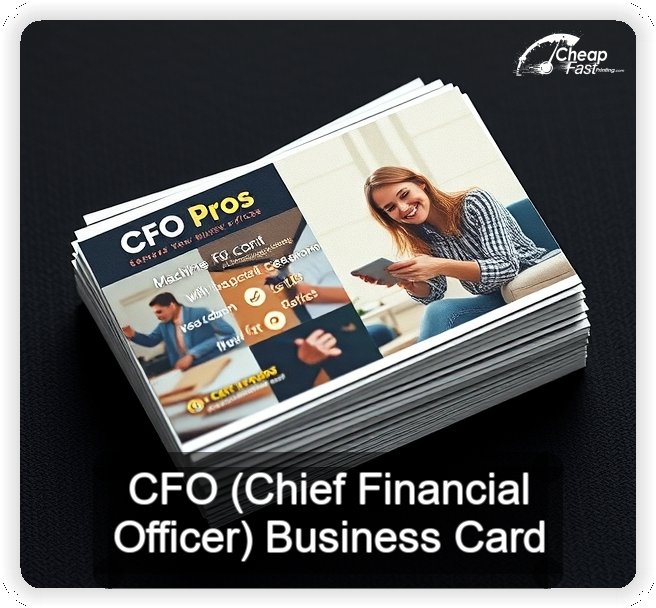 Cfo Chief Financial Officer business card design sample