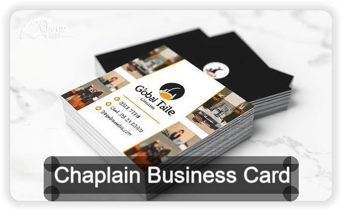 Chaplain business card design sample