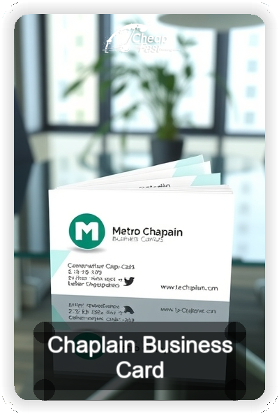Chaplain business card design sample
