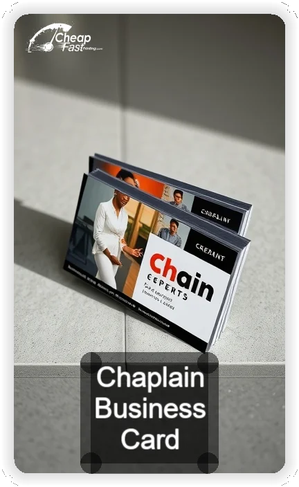 Chaplain business card design sample