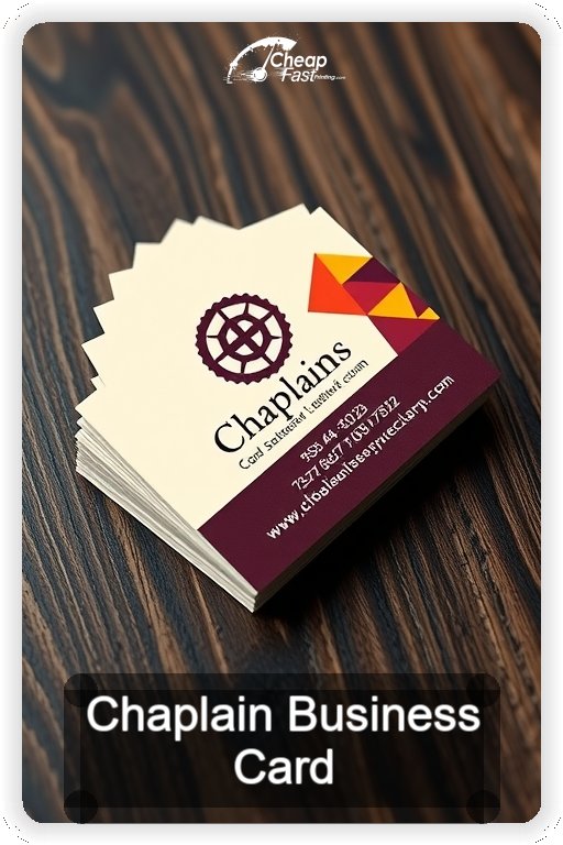 Chaplain business card design sample