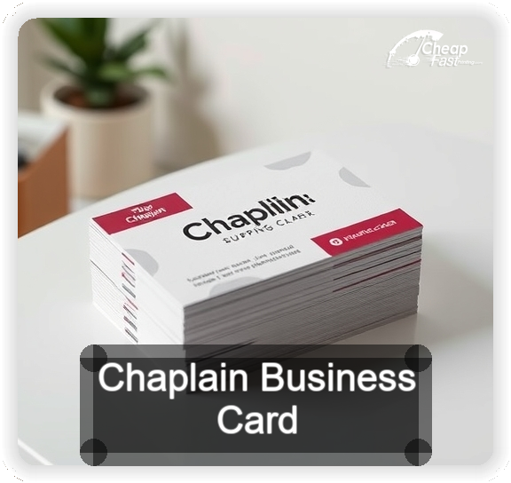 Chaplain business card design sample