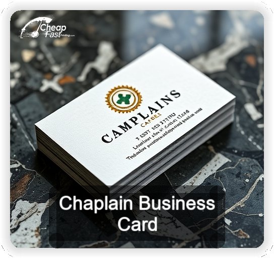 Chaplain business card design sample