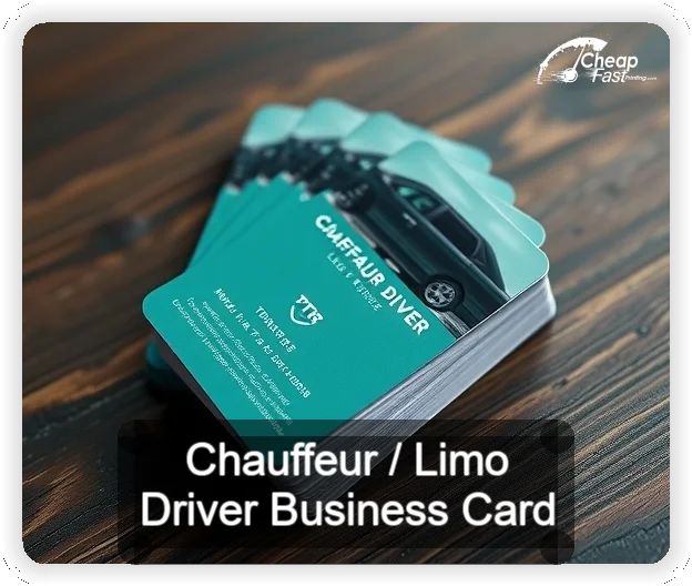 Chauffeur Limo Driver business card design sample