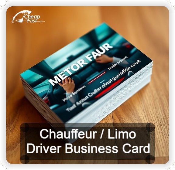 Chauffeur Limo Driver business card design sample