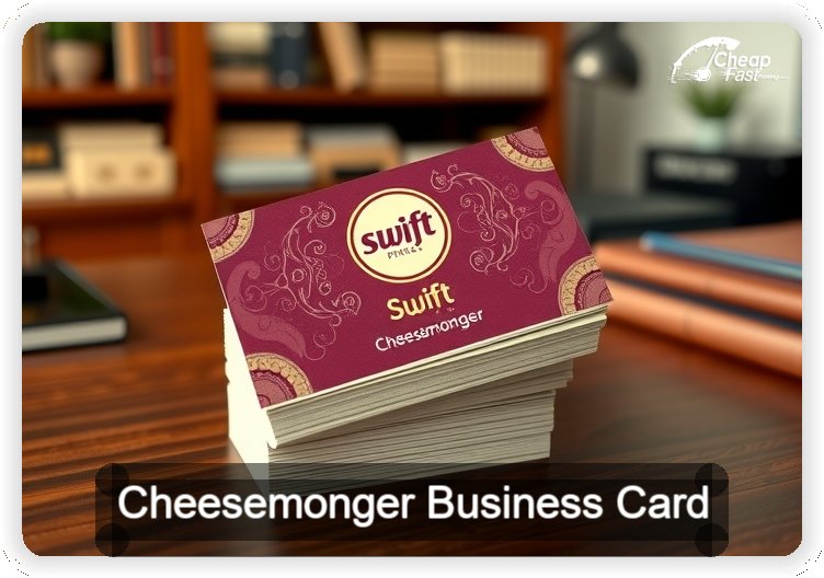 Cheesemonger business card design sample