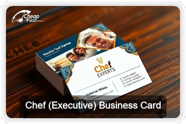 Chef Executive business card design sample