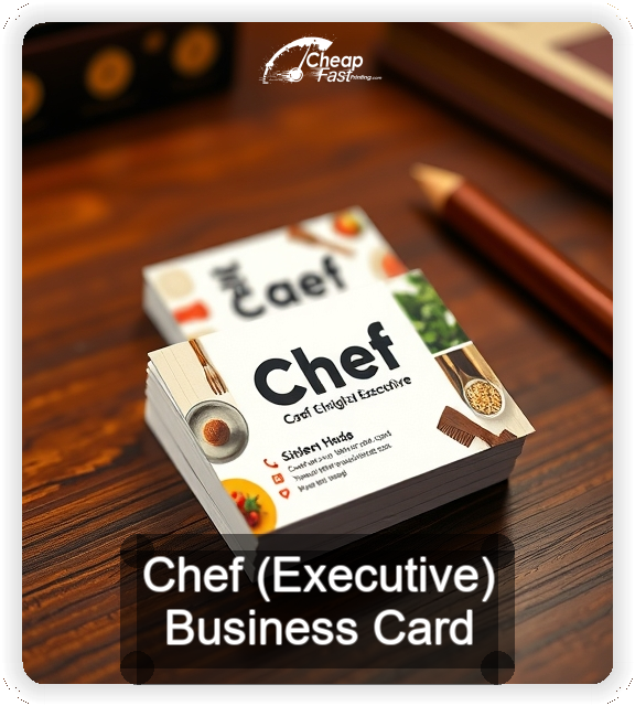 Chef Executive business card design sample