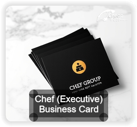 Chef Executive business card design sample