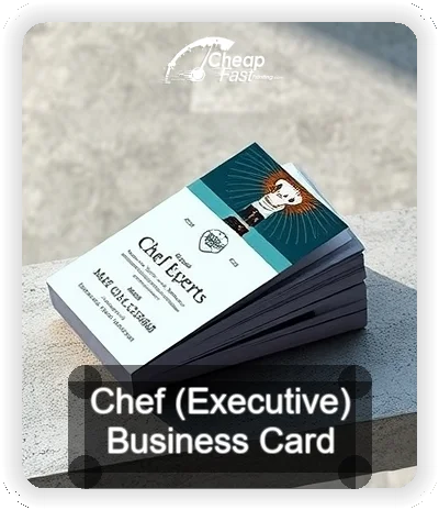Chef Executive business card design sample