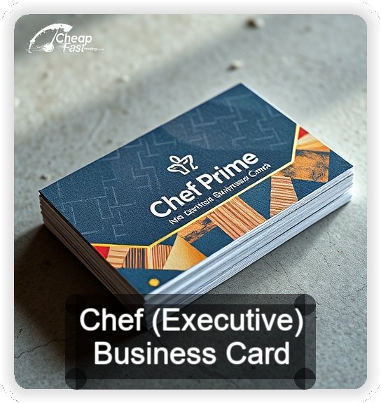 Chef Executive business card design sample