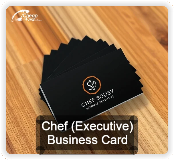 Chef Executive business card design sample