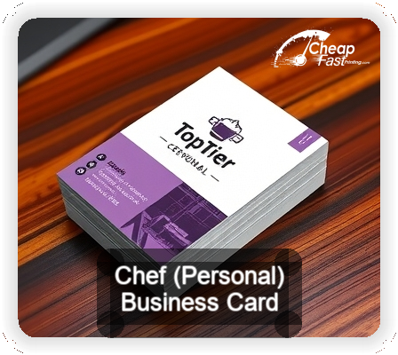 Chef Personal business card design sample