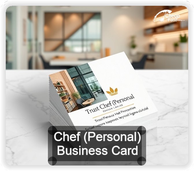 Chef Personal business card design sample