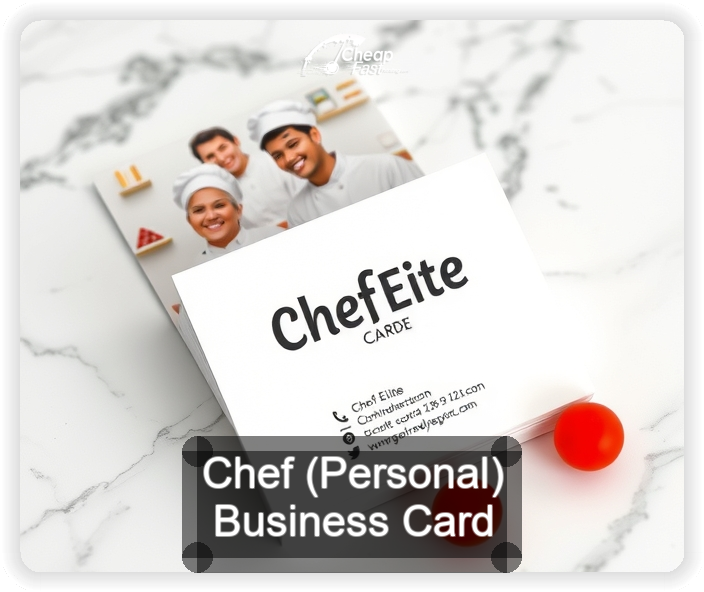 Chef Personal business card design sample