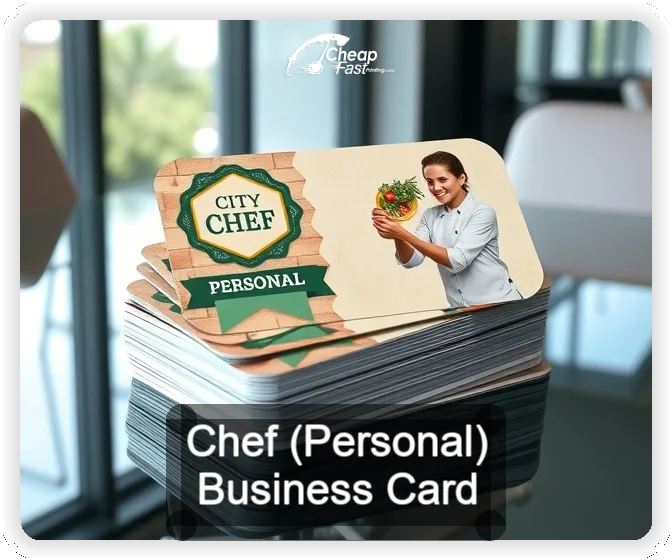 Chef Personal business card design sample