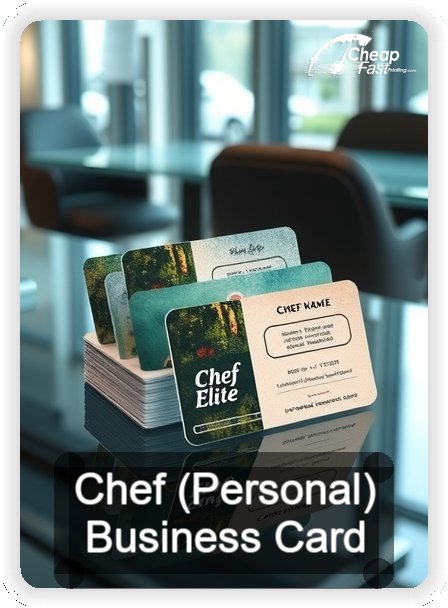 Chef Personal business card design sample