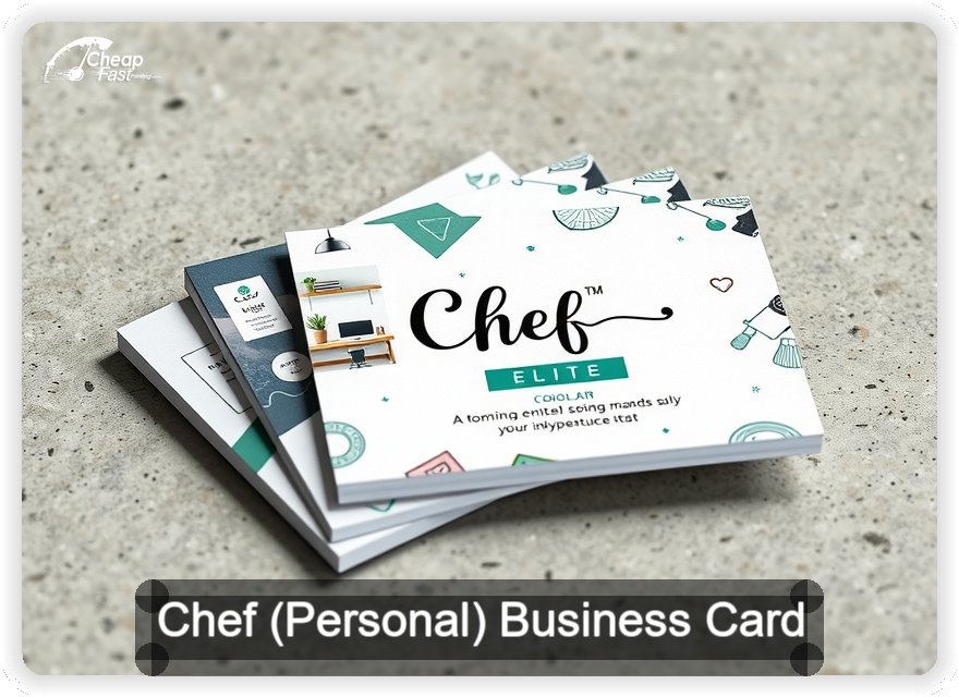 Chef Personal business card design sample