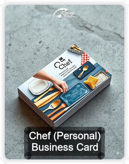 Chef Personal business card design sample