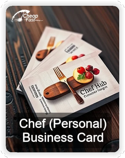 Chef Personal business card design sample
