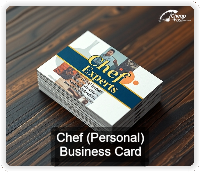 Chef Personal business card design sample