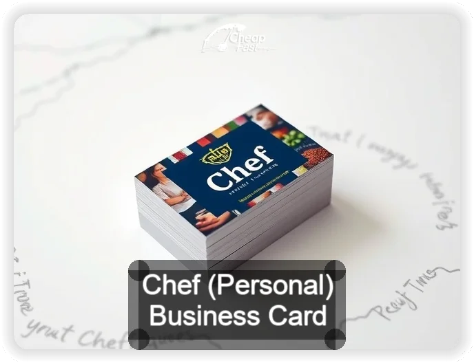 Chef Personal business card design sample
