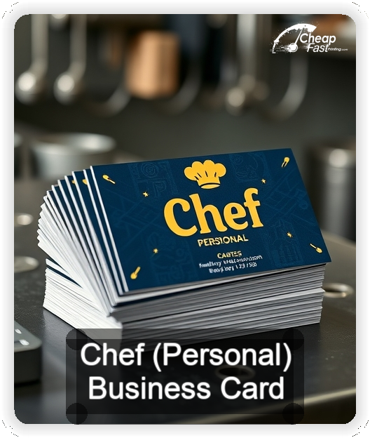 Chef Personal business card design sample
