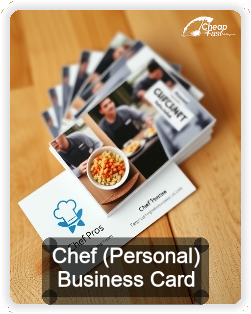 Chef Personal business card design sample