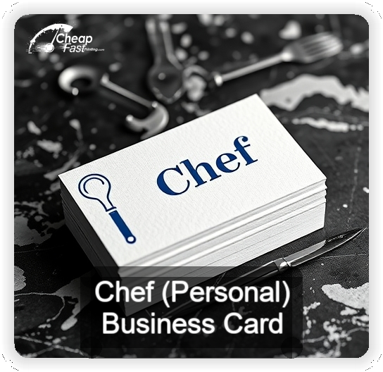Chef Personal business card design sample