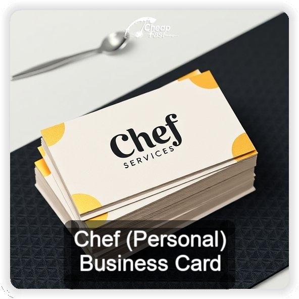 Chef Personal business card design sample
