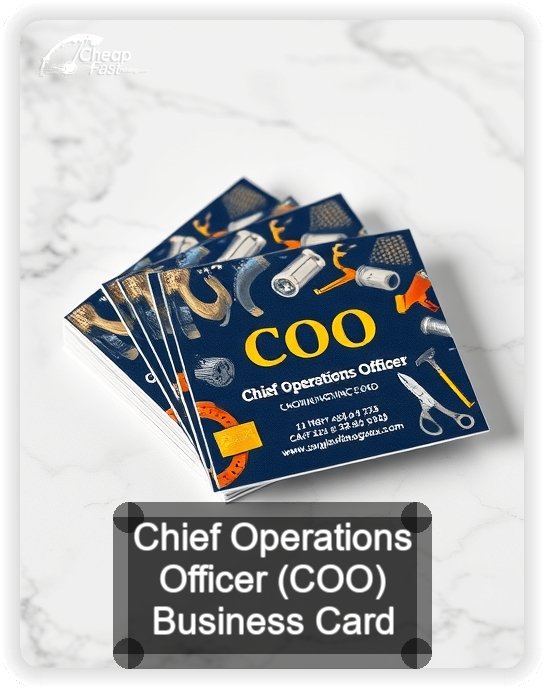 Chief Operations Officer Coo business card design sample