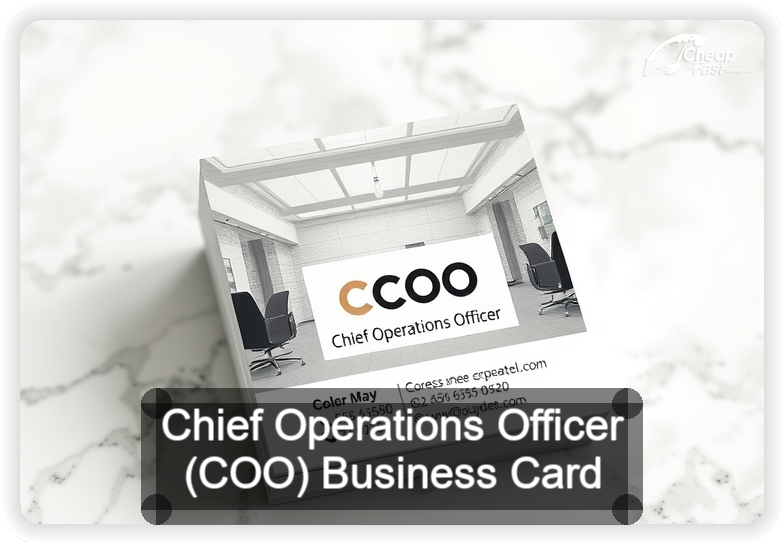 Chief Operations Officer Coo business card design sample