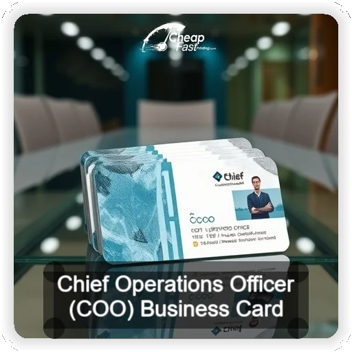 Chief Operations Officer Coo business card design sample