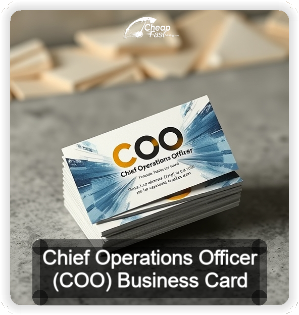 Chief Operations Officer Coo business card design sample
