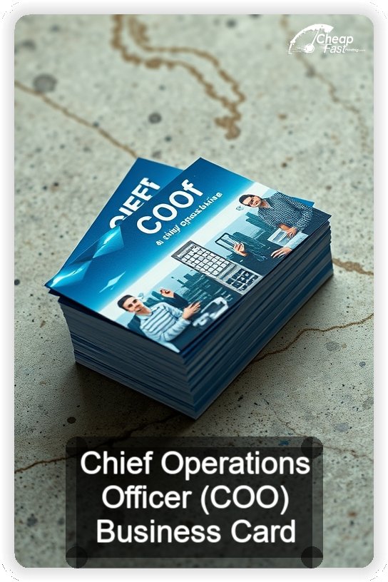 Chief Operations Officer Coo business card design sample