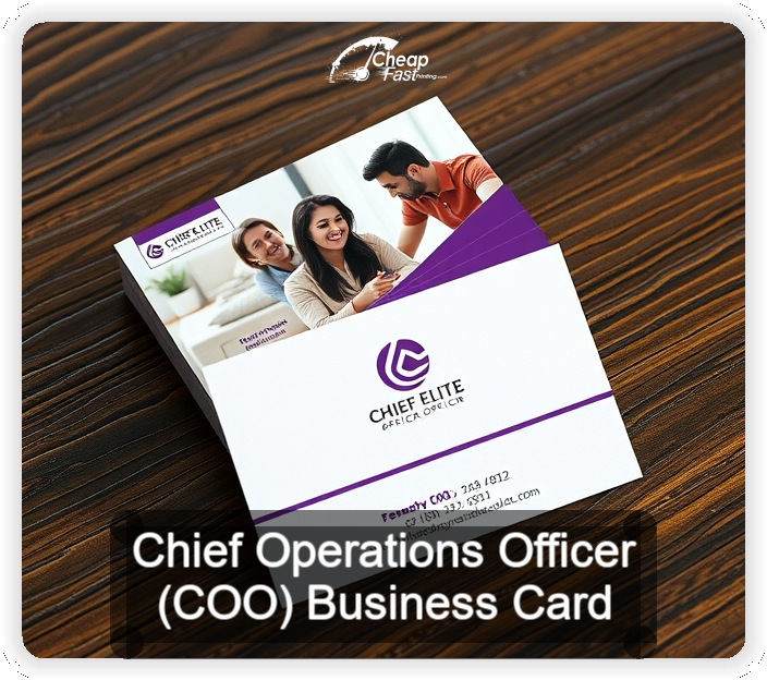 Chief Operations Officer Coo business card design sample