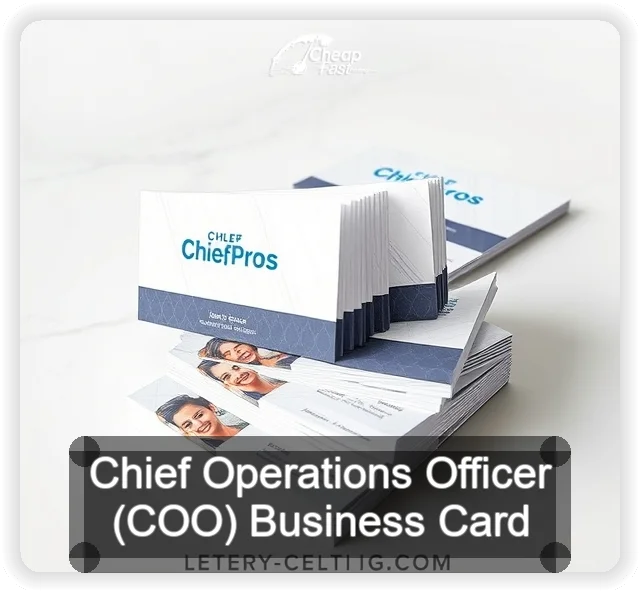 Chief Operations Officer Coo business card design sample