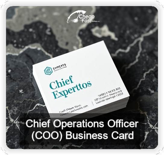 Chief Operations Officer Coo business card design sample