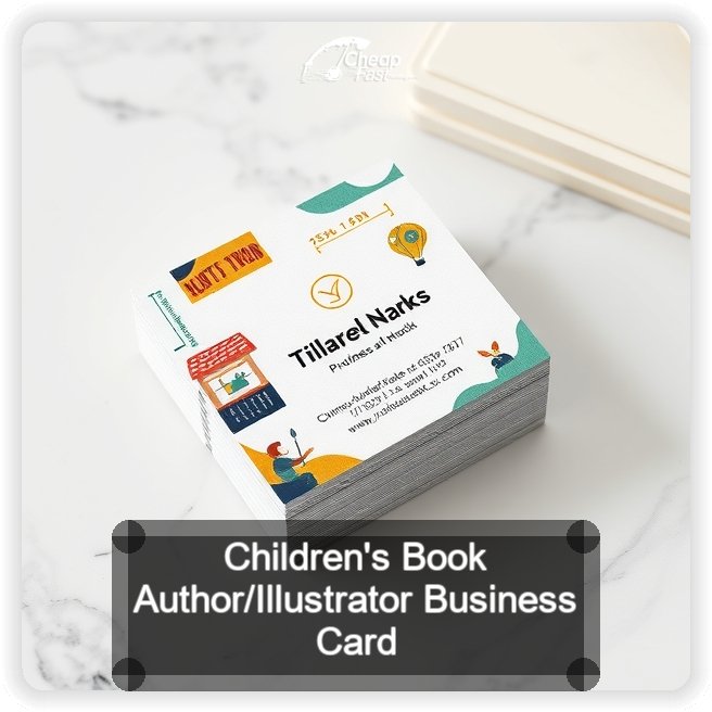 Children S Book Author Illustrator business card design sample