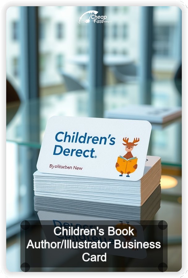 Children S Book Author Illustrator business card design sample